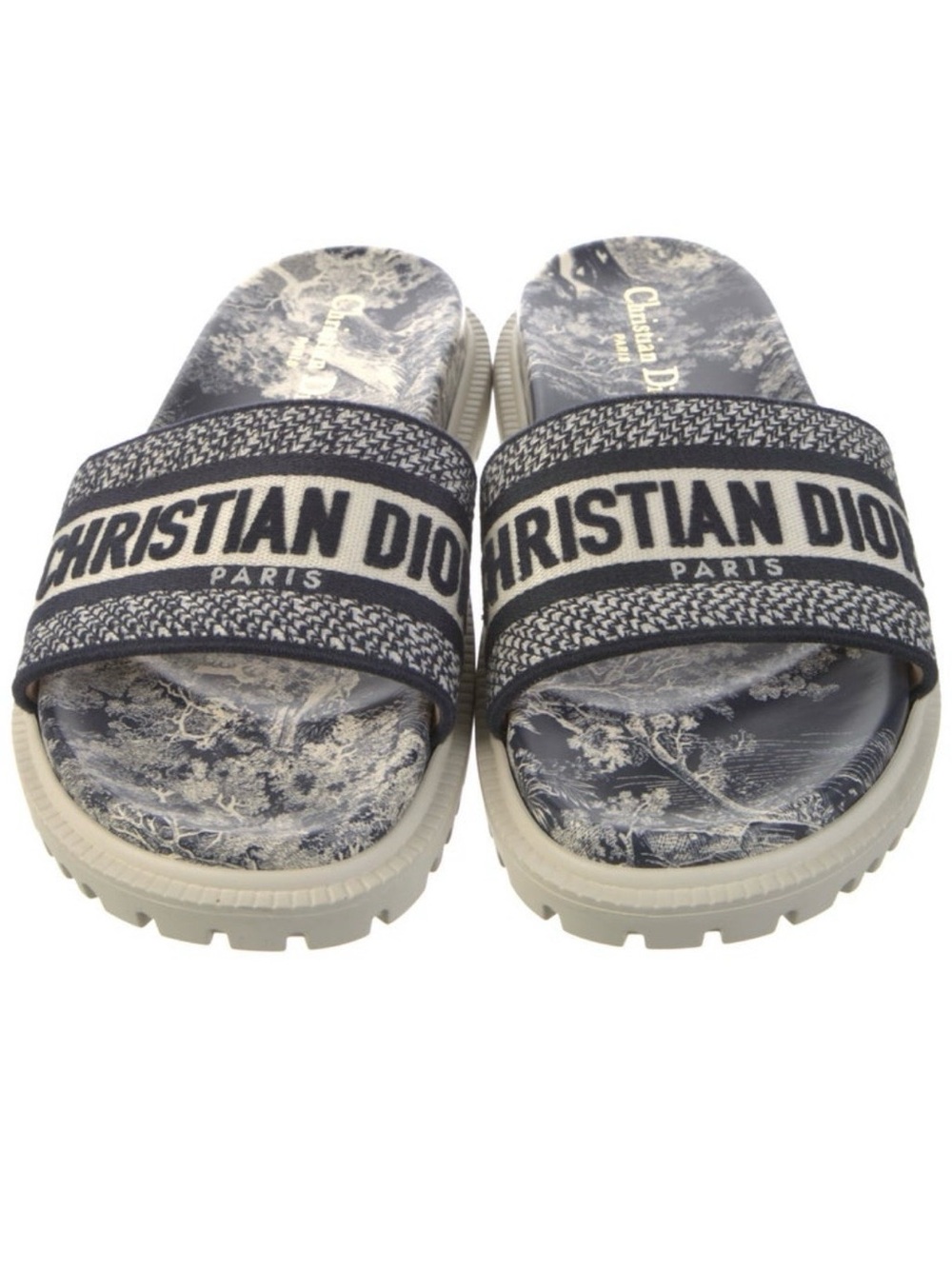 Christian Dior Blue Canvas Espadrilles